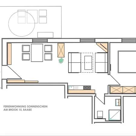 公寓 Sonnenschein Am Brook